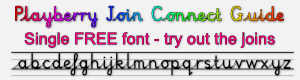 Playberry Handwriting Fonts
