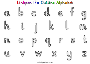 Free Handwriting Worksheet Linkpen17a Outline Alphabet