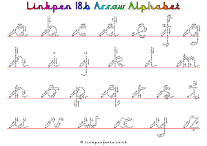 Free Handwriting Worksheet Linkpen18b Arrow Alphabet
