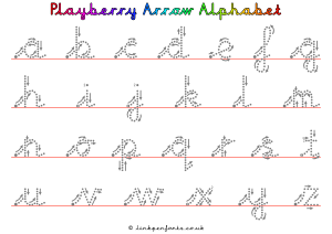 Free Handwriting Worksheet Playberry Arrow Alphabet